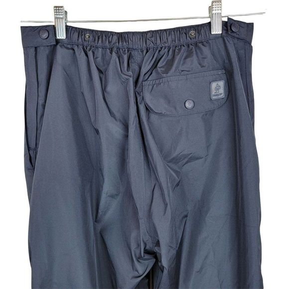 Pro Quip Black Elastic Band Adjustable Waist Zipper Leg Tracking Pants Size M - Picture 5 of 11